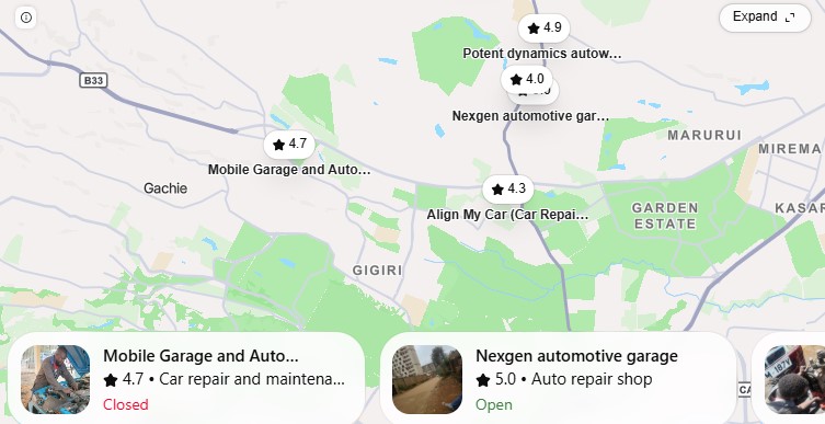 Dial a Freelance Mechanic in Kiambu - These Garages Deploy Mechanics